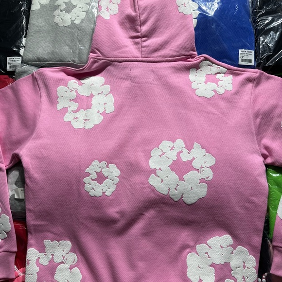 Denim Tears The Cotton Wreath Hoodie ‘Pink’ - Picture 5 of 6